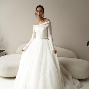 Wedding dress cover up (cropped)